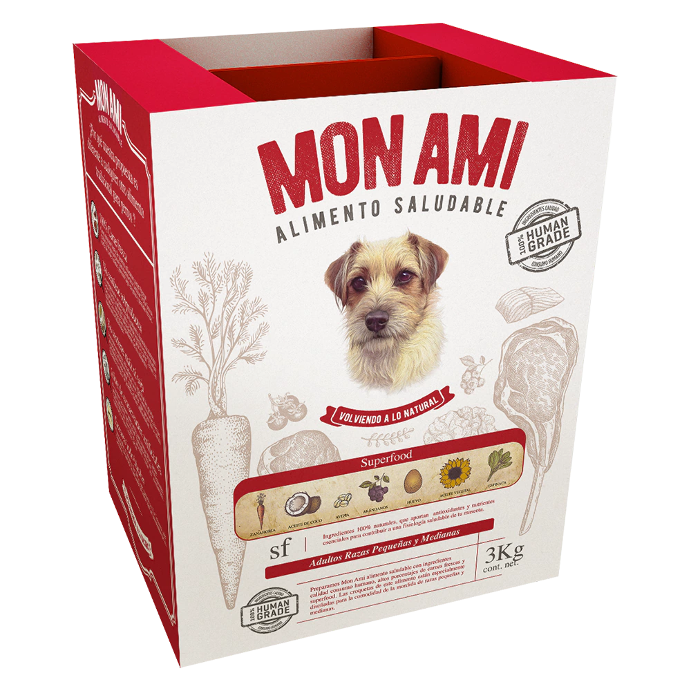 Mon Ami Human Grade Razas Pequeñas y Medianas 3 KG
