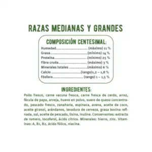 Mon Ami Human Grade Razas Medianas y Grandes 5 KG